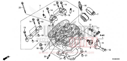 CULASSE CBR300RG de 2016